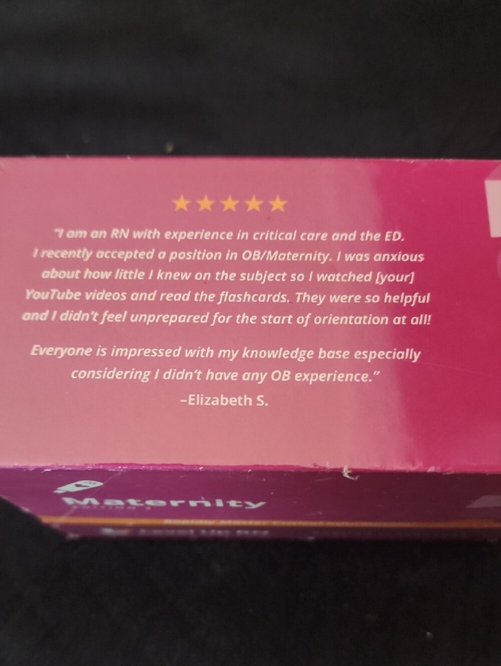 Maternity Nursing Flashcards - Pink - Picture 3 of 4